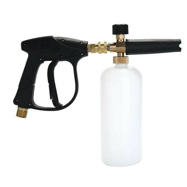 1/4" 1.5L Foam Washer Gun Car Wash Soap Lance Cannon Spray Pressure Jet Bottle